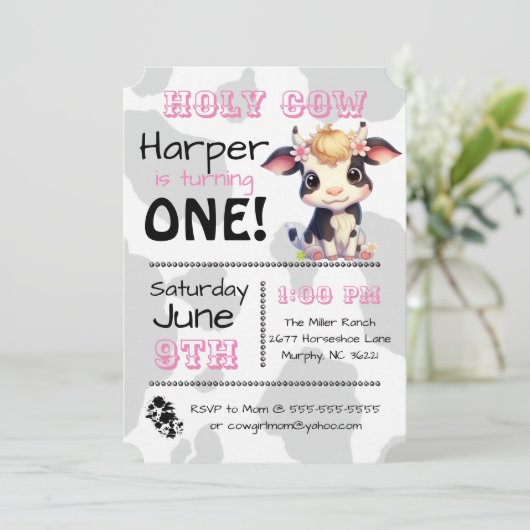 聖牛国誕生会の招待状 招待状 (スタンド正面)