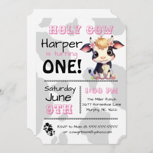 聖牛国誕生会の招待状 招待状 (正面/裏面)