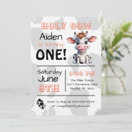 聖牛国誕生会の招待状 招待状 (スタンド正面)