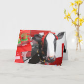 聖牛挨拶カード カード (黄色い花)