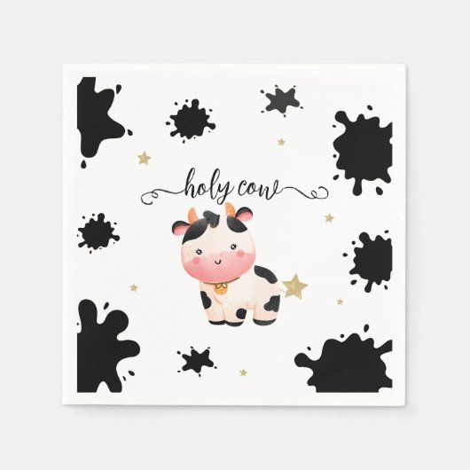 聖牛男女兼用赤ちゃんシャワー スタンダードカクテルナプキン (正面)