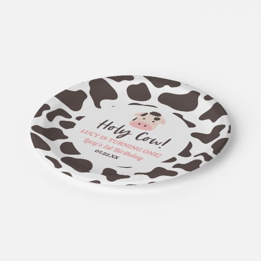 聖牛私が回ってる！第1回誕生日パーティー ペーパープレート (アングル)