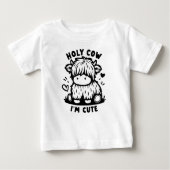 聖牛私はベビー至福にかわいい ベビーTシャツ (正面)