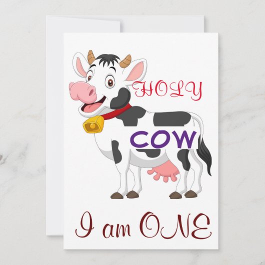 聖牛私は一人の子供 招待状 (正面)