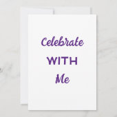 聖牛私は一人の子供 招待状 (裏面)