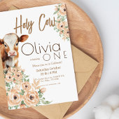 聖牛私は1歳の誕生日パーティー 招待状