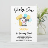 聖牛私は1牛1歳の誕生日パーティの招待状 招待状 (スタンド正面)