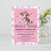 聖牛私は2ピンクコケット誕生日パーティー 招待状 (スタンド正面)