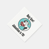 聖牛第70期パーソナライズされた誕生日パーティナプキンス スタンダードカクテルナプキン (角)