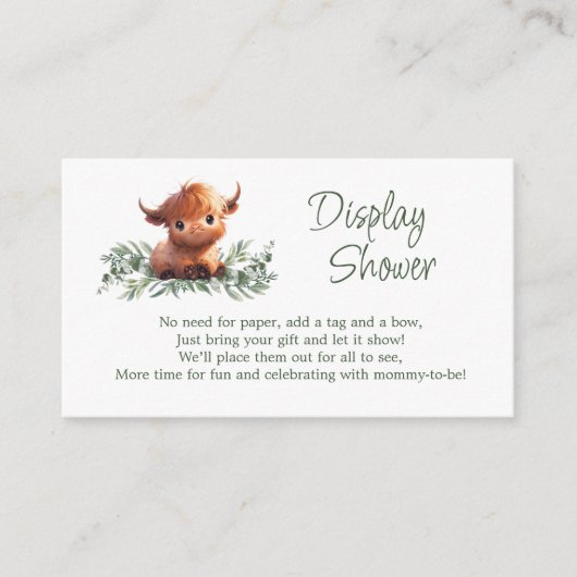 聖牛表示シャワー囲いカード エンクロージャーカード (正面)