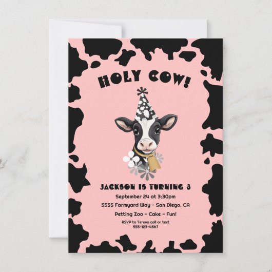 聖牛誕生会 招待状 (正面)