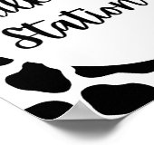 聖牛誕生日パーティミルキングステーションサイン ポスター (角)