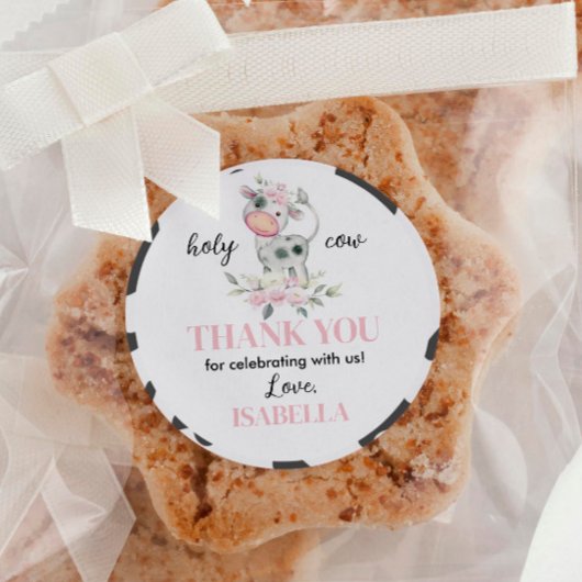 聖牛誕生日ラベル ラウンドシール