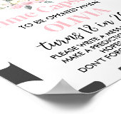 聖牛誕生日時間カプセル標識 ポスター (角)