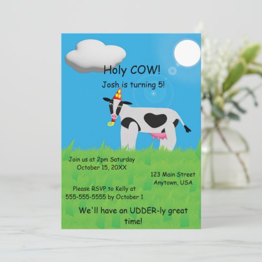 聖牛誕生日 招待状 (スタンド正面)