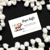 聖牛農場動物の赤ちゃんシャワーおむつラッフル エンクロージャーカード