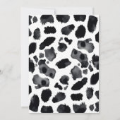 聖牛農場動物可愛いベビー牛の赤ちゃんシャワー サンキューカード (裏面)