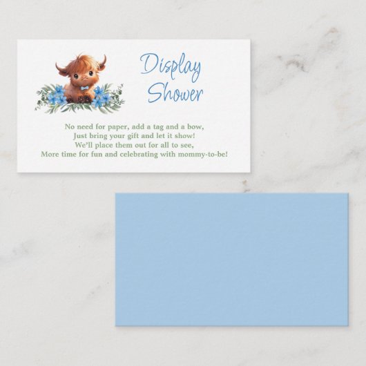 聖牛青赤モダンちゃんシャワー表示シャワー エンクロージャーカード (正面/裏面)