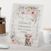 聖牛高原の花かわいい愛らしいベビーガール 台座サイン (インサイチュ)