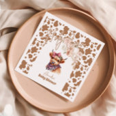 聖牛高地の牛の赤ちゃんシャワー スタンダードカクテルナプキン