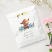 聖牛高地ブルーモダンベビーシャワー フェイバーバッグ (封をした状態)