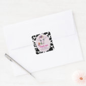 聖牛1歳の誕生日ありがとう スクエアシール (封筒)