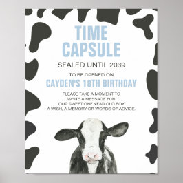 聖牛1歳の誕生日カプセルポスター ポスター