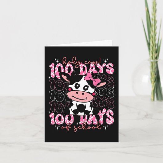 聖牛100日女子学生先生 カード (正面)