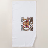 聖牛100日学校100日学校教え ビーチタオル (正面)