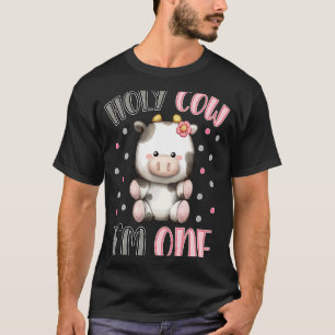 聖牛I'm One Cute Farm Animal 1st Birthday for Tシャツ