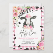 聖牛I'm One Pinkフローラファームバースデーパーティー 招待状 (正面)