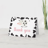 聖牛I'm One Pink Ginghamデイジーありがとう カード (正面)