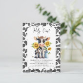 聖牛I'm One Sunflowers Farm 1st Birthday インビテーションポストカード (スタンド正面)