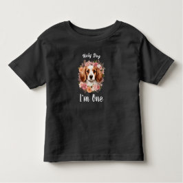 聖犬よ私は一人だ! | ドッグガール1stバースデー幼児 トドラーTシャツ