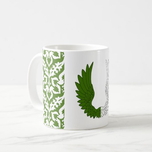 聖石ポピュレースバッジの男爵 コーヒーマグカップ (正面左)