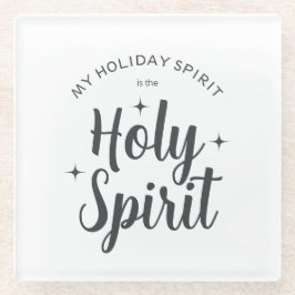 聖祝日スピリットクリスチャン・クリスマス ガラスコースター