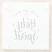 聖祝日スピリットクリスチャン・クリスマス ガラスコースター (裏面)