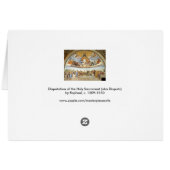 聖祭の論議、ラファエロ・サンツィオ (裏面横)