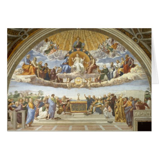 聖祭の論議、ラファエロ・サンツィオ (正面横)