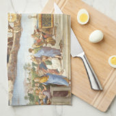 聖祭の論議、ラファエロ・サンツィオ キッチンタオル (四つ折り)