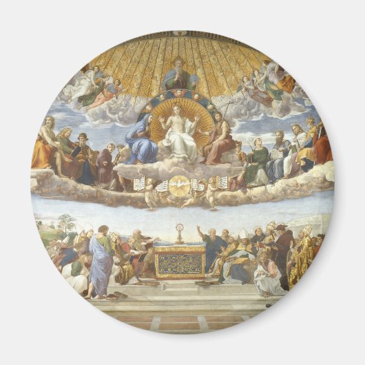 聖祭の論議、ラファエロ・サンツィオ マグネット (正面)