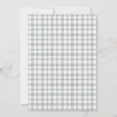 聖素朴牛農場葉赤ちゃんシャワー招待状 サンキューカード (裏面)