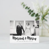 聖結婚した降誕祭の写真 ポストカード (スタンド正面)