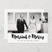 聖結婚した降誕祭の写真 ポストカード (正面/裏面)