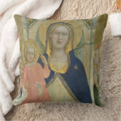 聖者と即位するマドンナおよび子供はSH詳しく述べます クッション (ブランケット)
