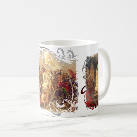 聖者のジャンヌダルクのコーヒー・マグの生命 コーヒーマグカップ (正面右)