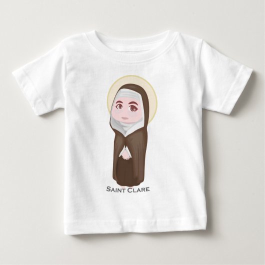 聖者のドクレアのかわいいカトリック教徒 ベビーTシャツ (正面)