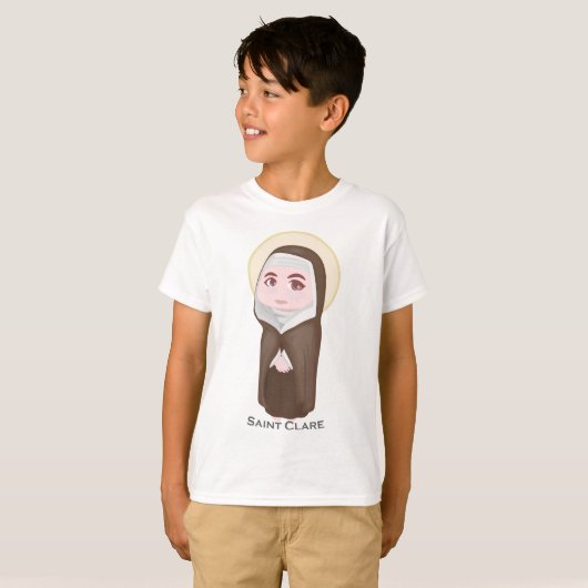 聖者のドクレアのかわいいカトリック教徒 Tシャツ (正面フル)
