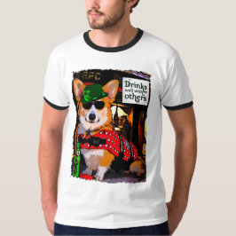 聖者のハンバーグの日のウェルシュコーギー Tシャツ