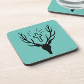 聖者のヒューバートの雄鹿 コースター (左側)